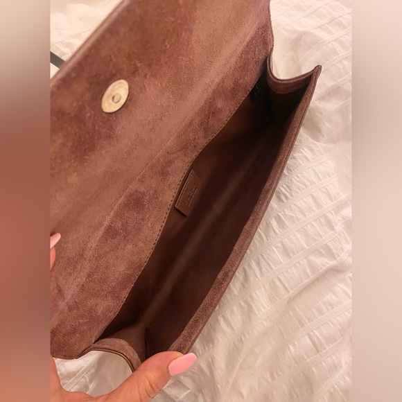 Gucci Broadway Microguccissima Patent Leather Evening Clutch, Mauve - Picture 10 of 12